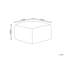 Moonya 51cm Wide Square Geometric Pouffe Ottoman