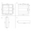 Armoire à pharmacie avec miroir et 2 tablettes fixes l 34 po x H 30 po-70377466