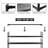 5 Tier Adjustable Fabric Shoe Rack Set of 2, Black Frame Stackable Entryway Shoe Storage Organizer-1143593999