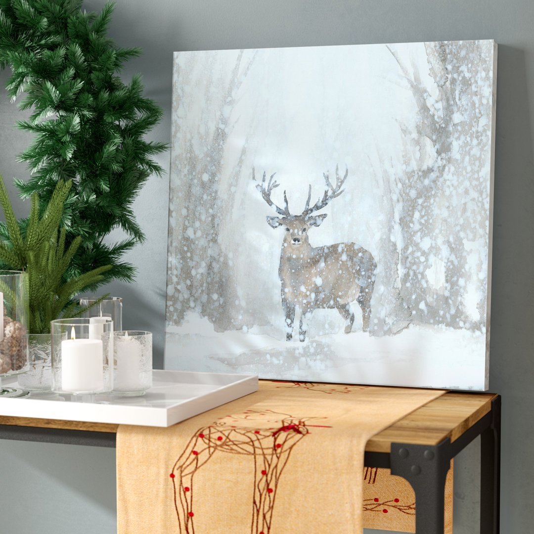 " Deer In Winter Wonderland " Loon Peak®