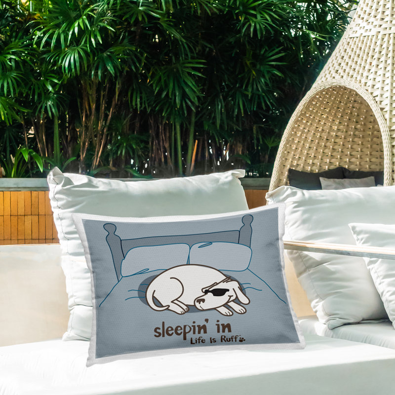 Coussin d'extérieur Sleeping In Dog par LIR