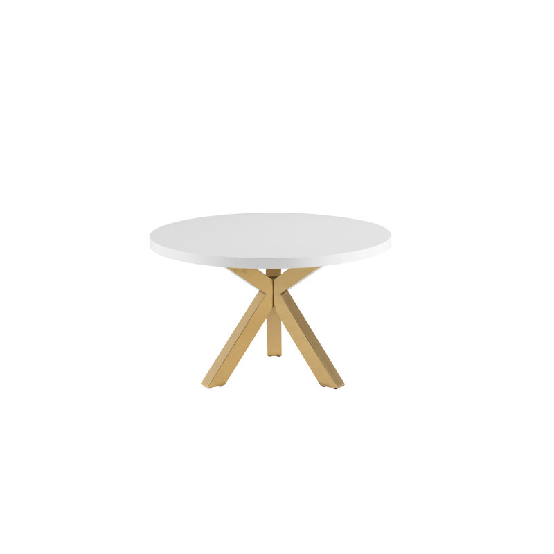 Wolfenbarger Round Metal Base Dining Table