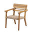 Ensemble de 2 chaises de salle à manger rustiques modernes pour patio, en bois d'acacia et résine tressée, supportant jusqu'à 180 kg (400 lb) à l'extérieur