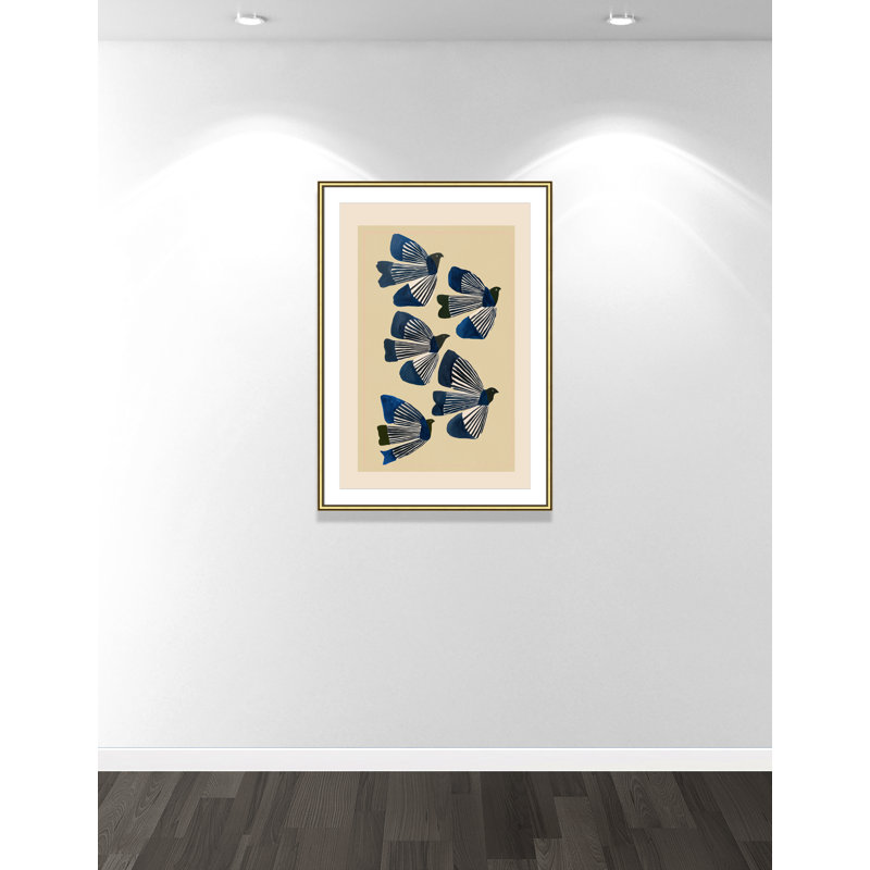 Imprimé indigo par ville, L 30,75 po x H 42,75 po, Matted Print, Or classique