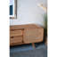 Armoire en bois pour appareils électroniques - peau de 59 x 15 x 20 po avec style moderne couleur naturelle 59,1 x 15,2 x 19,7 po - brun uni minimaliste