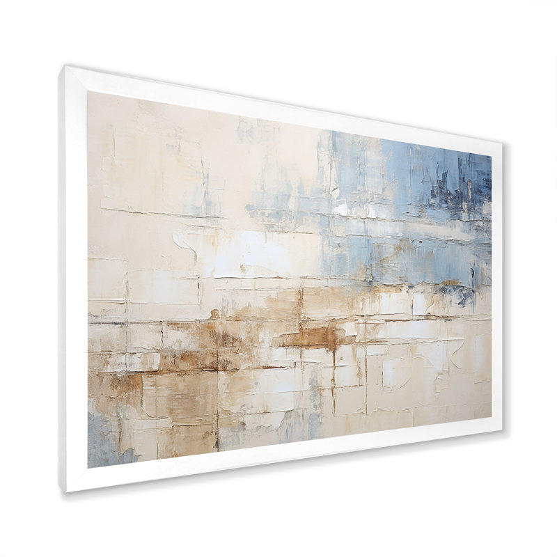 Plourde - Coastal Minimalisme, reproduction d'art sur toile encadrée, H 34 po x l 44 po x P 1,5 po, Cadre simple blanc