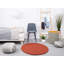 Round Solid Colour Hand Woven Area Rug-38568143