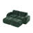 U-Shaped Boneless Sofa,Soft Velvet Fabric-728180489