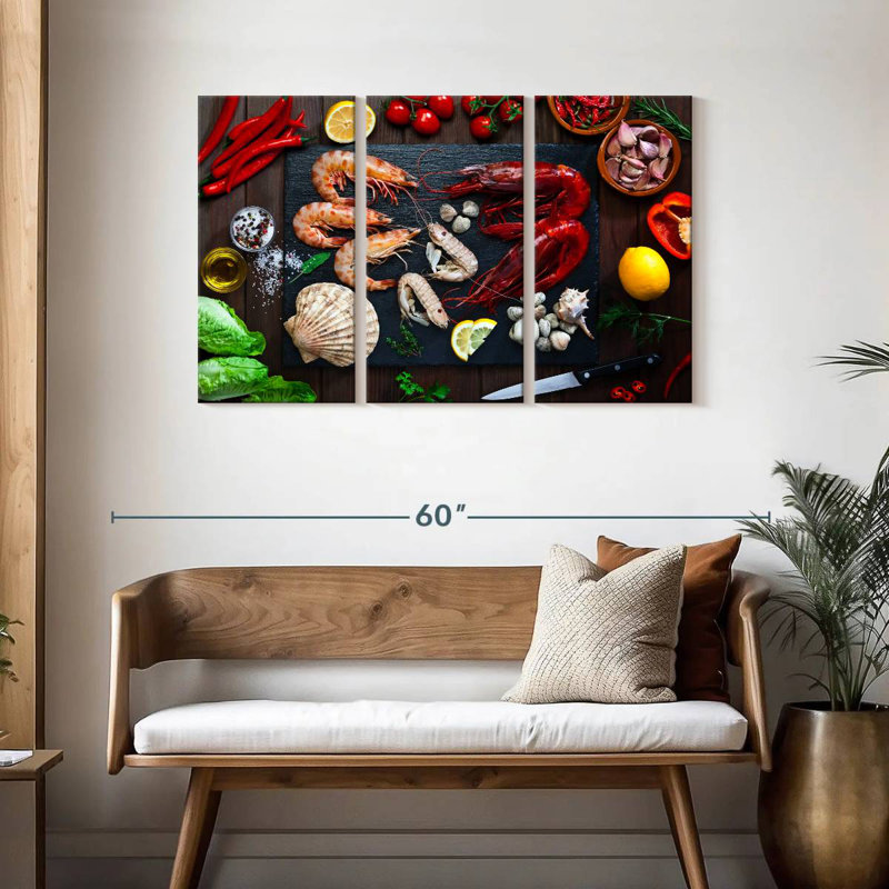 Yarlin Cooking Seafood, 28" H x 45" W