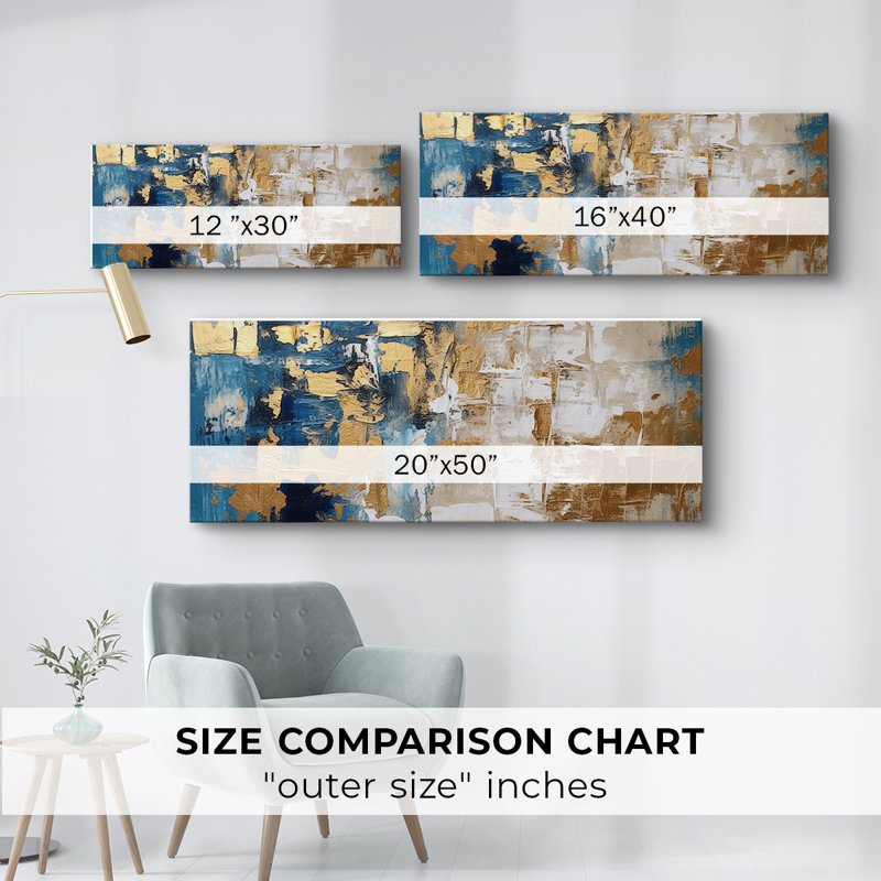Toile tendue avec châssis 10 "Abstract Series # Cxxviii", H 12 po x l 30 po