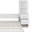 Grand lit escamotable mural avec supports, tiroirs et éclairage-712493133