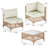 4 - Person Premium Patio Wicker Sectional Seating Group With Cushions