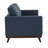 Kernis Modern 2-Seater Loveseat Sofa Upholstered Living Room Couch with Birch Wood Legs, Premium Leather or Mesh Foam Cushions for Home and Living Room-1904411208