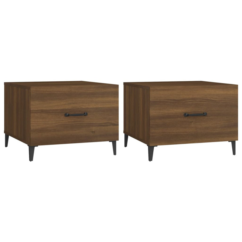 Izzybella Coffee Table with Storage, Brown Oak