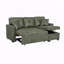 Canapé-lit d'angle avec méridienne réversible, solution pour petits espaces, canapé-lit, mobilier de salon, canapé en L-1384538150
