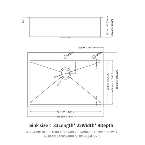 Dimensions du produit