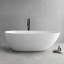 Baignoire de trempage autoportante à surface solide 67 po. X 34 po.-90544515