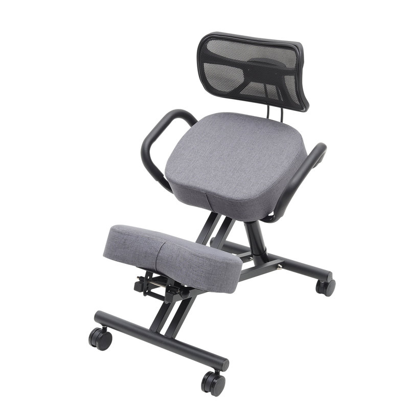 Bianka Backed Adjustable Height Kneeling Chair Wheels