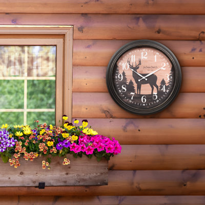 15.75 In. Outdoor Northwoods Quartz Analogue Clock