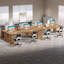 86.61 Inches Long Computer Desk, Double Wood Office Desk-1098636280