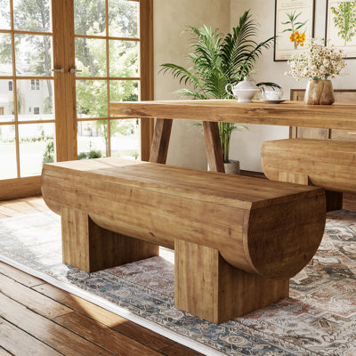 Solid Wood Dining Bench