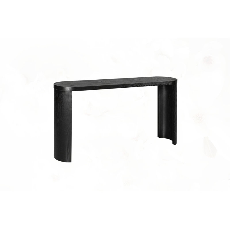 Thick Top Console Table, Black