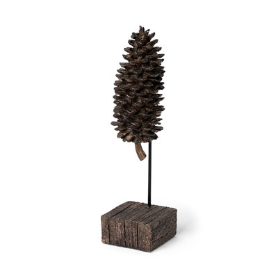 Petite pomme de pin en résine Gillett