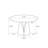 47” Vera Modern Round Dining Table, Sintered Stone Tabletop With Carbon Steel Pedestal Base for Kitchen-90661995-90903883-101203444