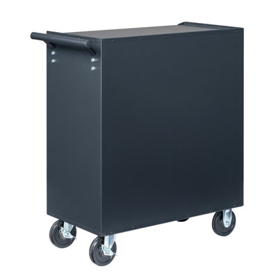 Commode escamotable en acier à 4 tiroirs avec roulettes l 26,81 po Scarlett