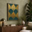 Deco Fan Symmetry Art Deco - Wrapped Canvas-283800083-283800085