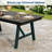 Outdoor Dining Table for 4-6, 66.9" Patio HDPE Garden Table-1821631261