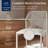  Set Of 2 Indoor Outdoor Counter Height Barstools W/ All-Weather Rope & Aluminum - White/Alpine-245420975