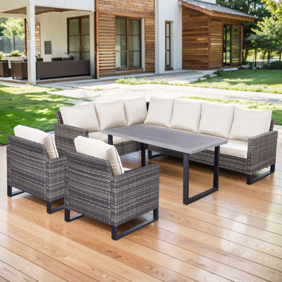 Nazime Karlshamn 4 Piece Sectional Seating Group with Cushions