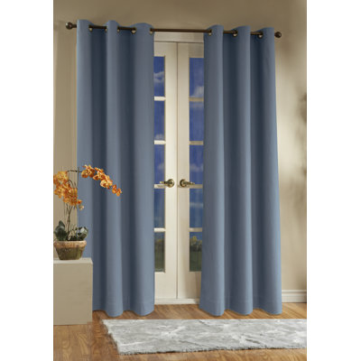 Paire de rideaux obscurcissant et isolant avec œillets 100% coton Mcowenen