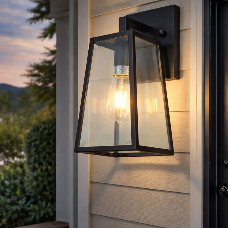 Lowall Wall Light, Oil Rubbed Bronze/ Black, 11.75" H x 5" W x 6.25" D
