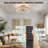 Kamekia 19" Dimmable Crystal Bladeless Ceiling Fan with Remote Control and LED Lights-1896122934