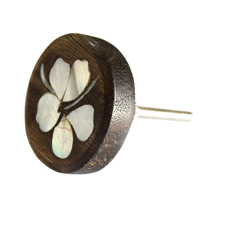 Botanical Flower Hibiscus 1.7" Round Knob Multipack
