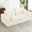 Canapé désossé moderne en tissu de velours côtelé blanc pour lit modulaire 2 places sans assemblage Il suffit de s'agrandir pour profiter du canapé modulaire surdimensionné