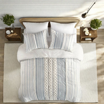 Premium Cotton Bedding Sets With Aztec Print, Modern Chenille Style, Ideal For Home