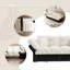 Lit beige 3 en 1, revêtement en velours, 2 coussins, support confortable pour la chambre à coucher, conversion rapide-805677183
