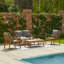 Daphne Wooden Garden Sofa Set - Natural-566069509