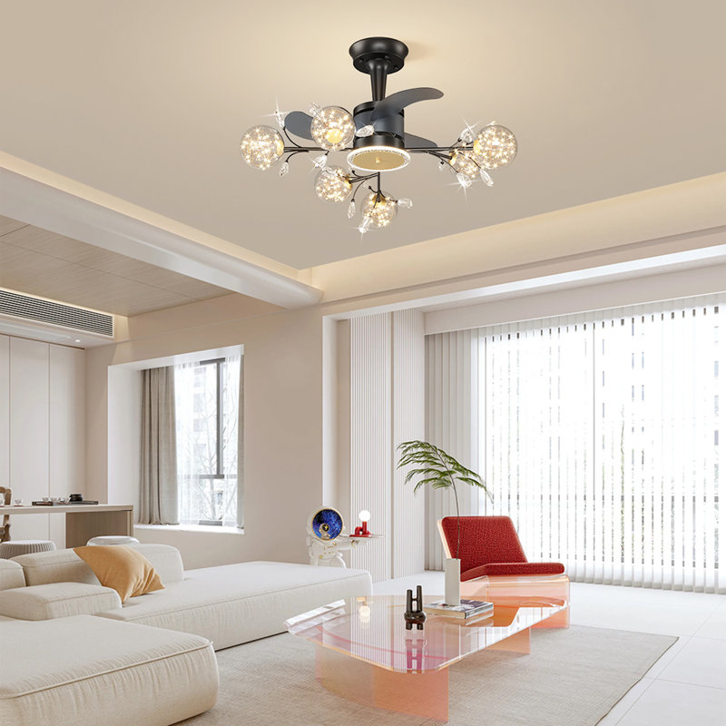 Bossley 32.3'' Ceiling Fan with 6 LED Lights