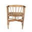 Chaise d'appoint en rotin brun Nickole