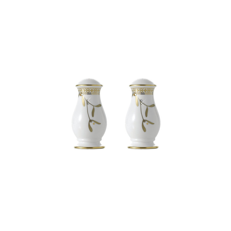 Golden Leaves Salt And Pepper Shaker Set