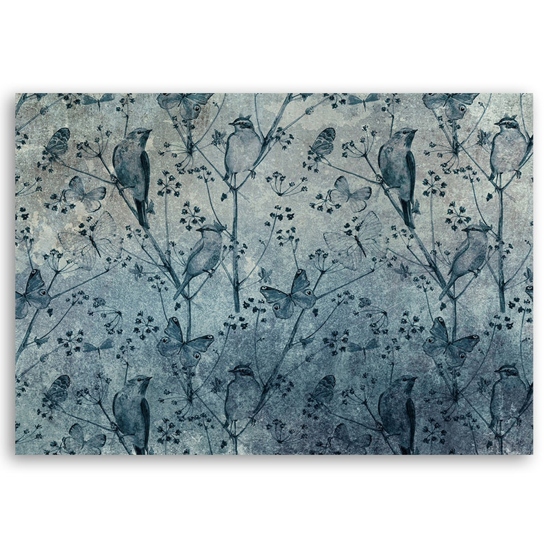 Birds On Branches - Wrapped Canvas Print, 40cm H x 60cm W