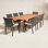 Anautica 93" Eucalyptus Patio Dining Set