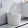 Bulit-in Tank Smart Toilet With Air Dryer, Multiple Wash Function And Night Light(Remote Included)