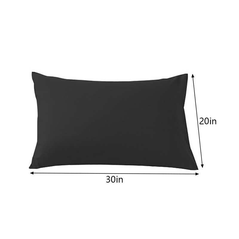 L'ensemble de 2 taies d'oreiller de 20 po x 30 po couvre des taies d'oreiller respirantes ultra douces standard pour grand lit
