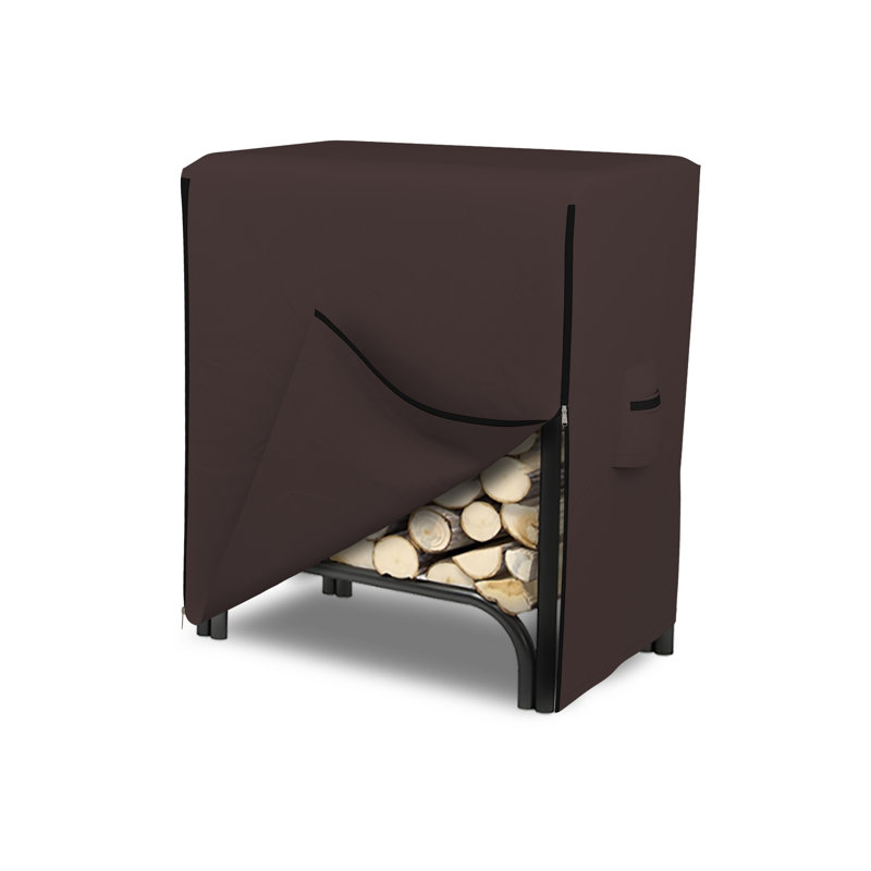 Housse de protection pour bois de chauffage à haute densité imperméable et extérieure, Café