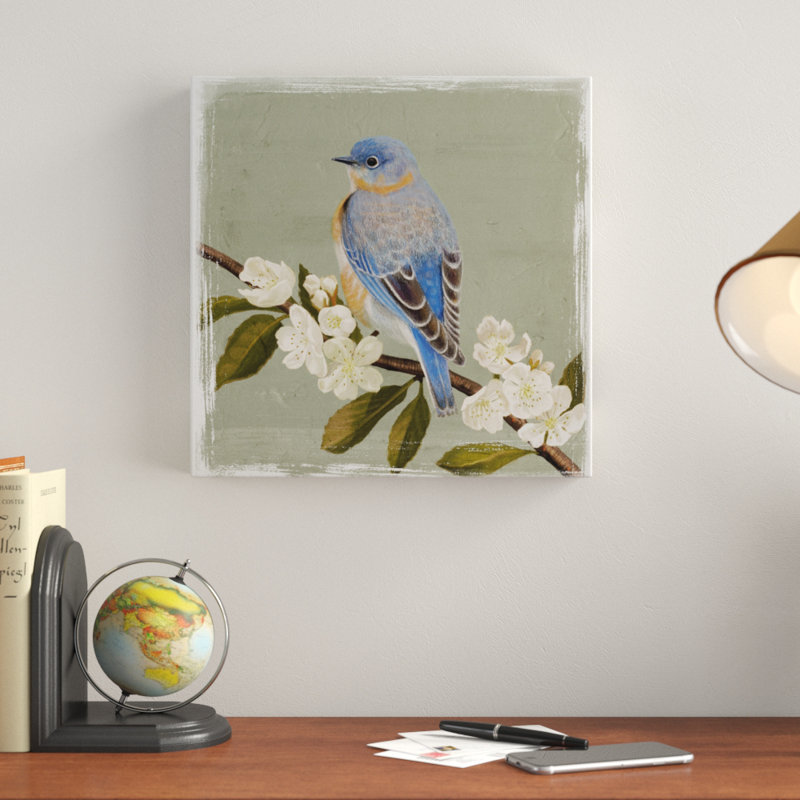 « aquarelle branch ii », peinture sur toile tendue, H 14 po x l 14 po x P 2 po